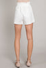 Poplin Paperbag Shorts with Self Tie  Ivy and Pearl Boutique   