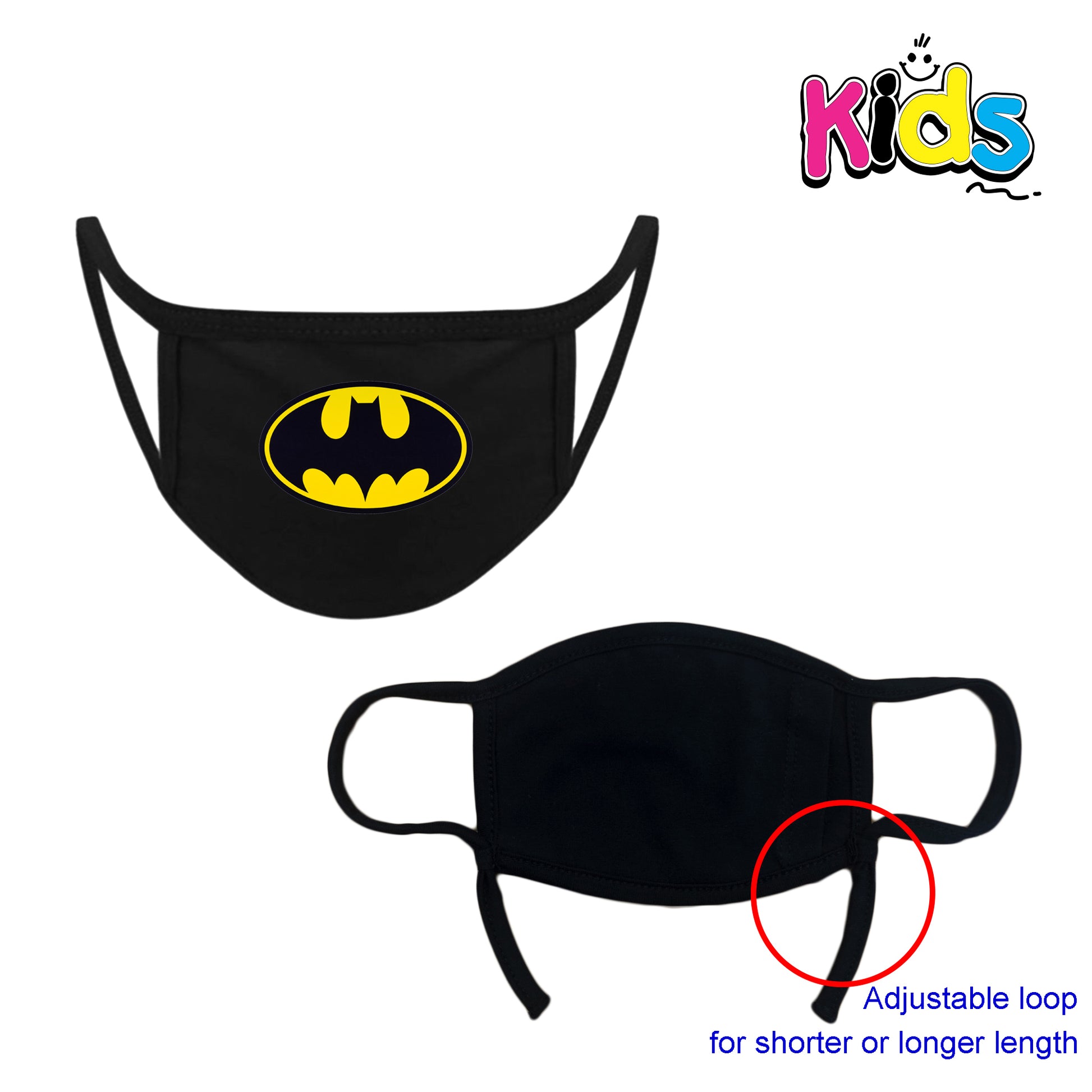 Protective Batman face mask - designer face mask for superhero kids  Ivy and Pearl Boutique   