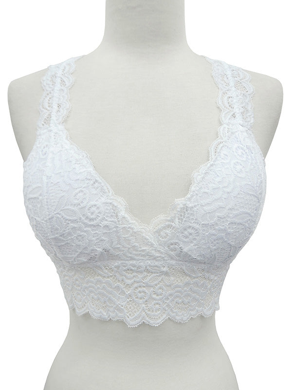 Removable-Padded Lace Bralette  Ivy and Pearl Boutique   