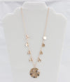 Rose gold hammered-disc necklace  Ivy and Pearl Boutique   