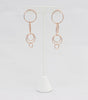Rose gold linked-hoop earring  Ivy and Pearl Boutique   
