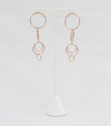 Rose gold linked-hoop earring  Ivy and Pearl Boutique   