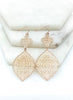 Pendant cutout drop earrings  Ivy and Pearl Boutique Gold  