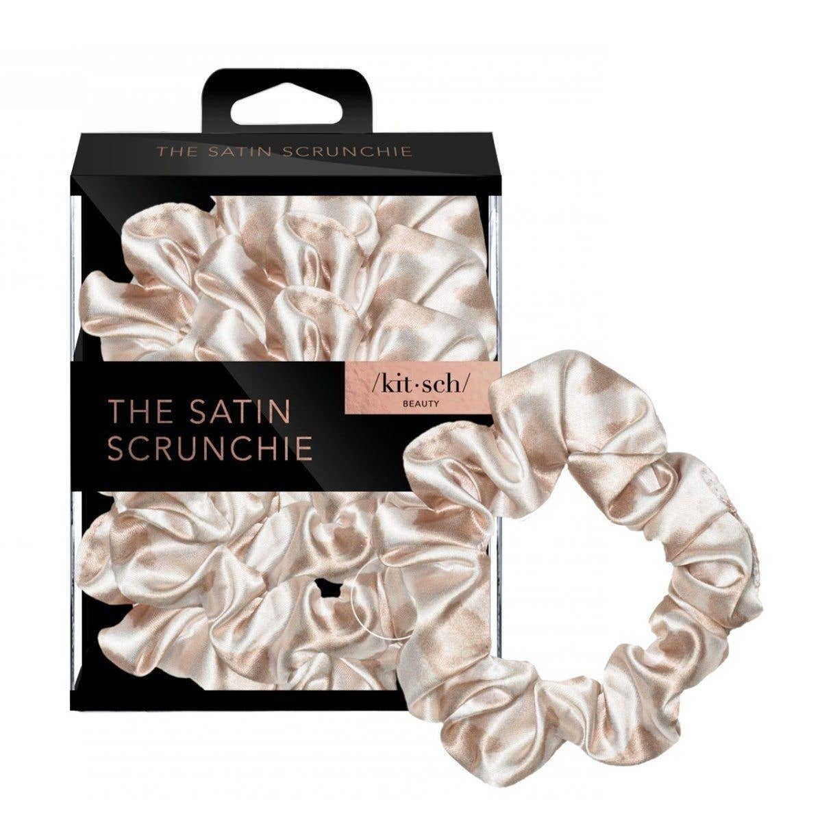 Satin Sleep Scrunchies - The Satin Scrunchie  Kitsch Leopard  