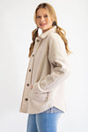 Search For Joy Brushed Button Down Jacket  Ivy and Pearl Boutique   