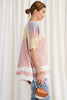 Keep it Real Color Blocked Top - Short Sleeve Cotton Jersey Loose Fit Top - available in 3 colors  Ivy and Pearl Boutique   