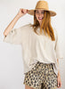 Short Sleeves mineral washed loose fit top  Ivy and Pearl Boutique S  