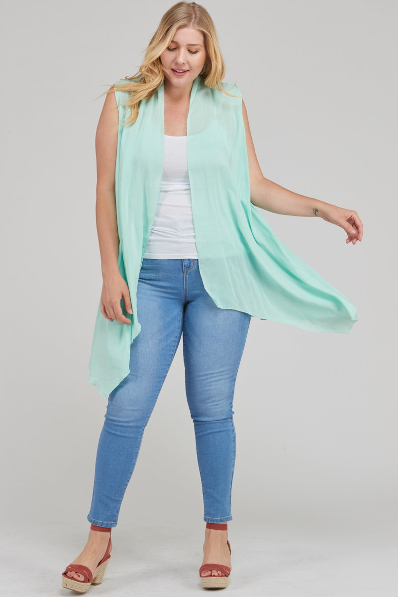 Sleeveless cardigan kimono  Ivy and Pearl Boutique   