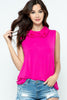 Sleeveless Jersey Knit Top with Cowl Neck and Built-in Face Mask  Ivy and Pearl Boutique   