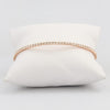 Small adjustable box-snake chain bracelet with inlaid diamond-like cubic zirconia crystals  Ivy and Pearl Boutique   