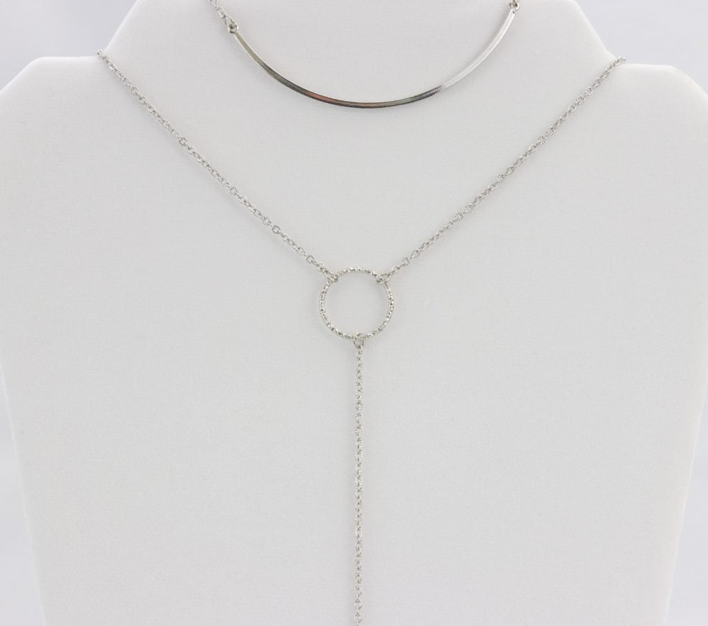 Smile bar layered necklace  Ivy and Pearl Boutique   