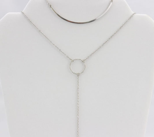 Smile bar layered necklace  Ivy and Pearl Boutique