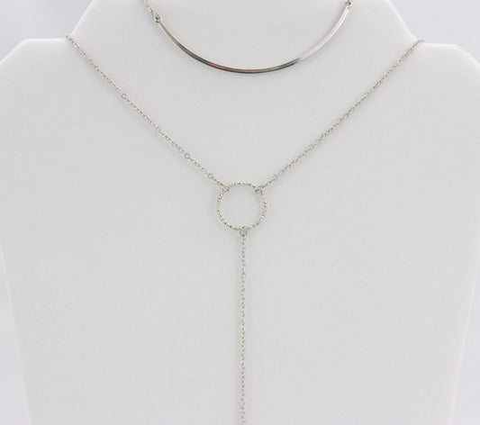 Smile bar layered necklace  Ivy and Pearl Boutique   