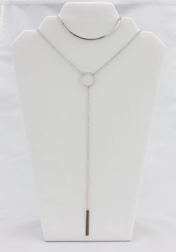 Smile bar layered necklace  Ivy and Pearl Boutique   