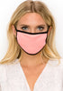 Solid colored face mask  Ivy and Pearl Boutique Pink  