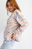 Special Dye Terry Knit Round Neck Pullover Sweatshirt  Ivy and Pearl Boutique   