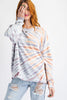 Special Dye Terry Knit Round Neck Pullover Sweatshirt  Ivy and Pearl Boutique Plum S 
