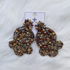 Spiral beaded statement earrings  Ivy and Pearl Boutique   