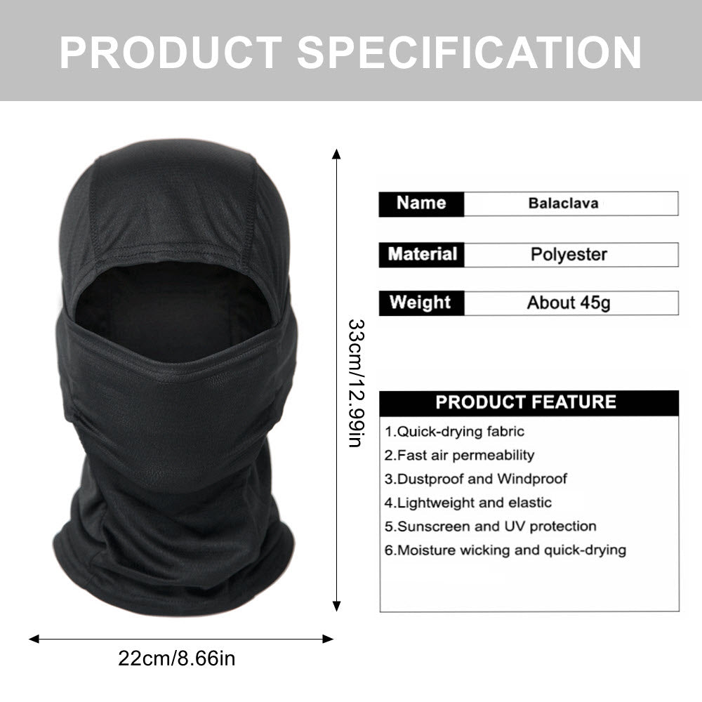 Tactical Black Balaclava Face Mask  Ivy and Pearl Boutique   