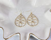 Teardrop in teardrop gold-colored earring  Ivy and Pearl Boutique   