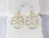 Teardrop in teardrop gold-colored earring  Ivy and Pearl Boutique   