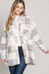 Teddy plaid shirt jacket from Allie Rose  Ivy and Pearl Boutique S  