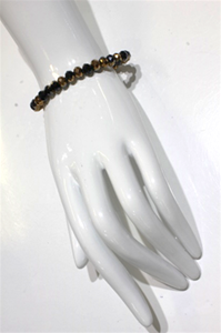 Faceted 7mm crystal beaded bracelet  Ivy and Pearl Boutique   