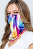 Tie dye print bandanna face mask (gaiter,  balaclava mask)  Ivy and Pearl Boutique   