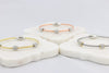 Twisted cable bracelet with barrel-clusters of synthetic diamonds and magnetic clasp  Ivy and Pearl Boutique   