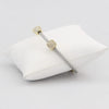Twisted cable bracelet with square-clusters of diamond-like cubic zirconia stones  Ivy and Pearl Boutique   