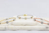 Twisted cable bracelet with square-clusters of diamond-like cubic zirconia stones  Ivy and Pearl Boutique   