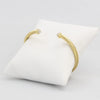 Rope cuff bracelet capped with diamond-like cubic zirconia gems  Ivy and Pearl Boutique   