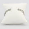 Rope cuff bracelet capped with diamond-like cubic zirconia gems  Ivy and Pearl Boutique   