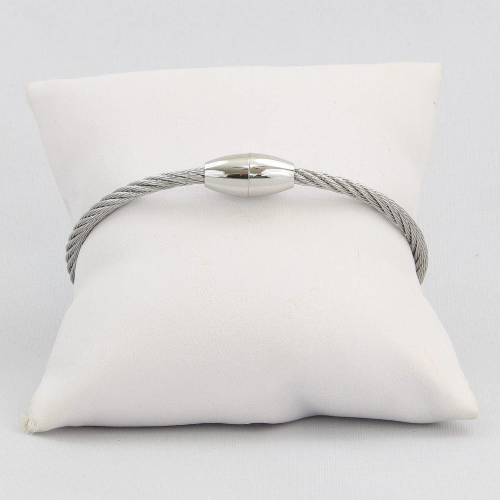 Twisted cable cuff bracelet with magnetic clasp  Ivy and Pearl Boutique   