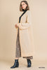 Waffle Knit Long Puff Sleeve Open Front Long Cardigan Sweater  Ivy and Pearl Boutique   