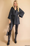 Weekend loungewear knit kimono sweater  Ivy and Pearl Boutique   