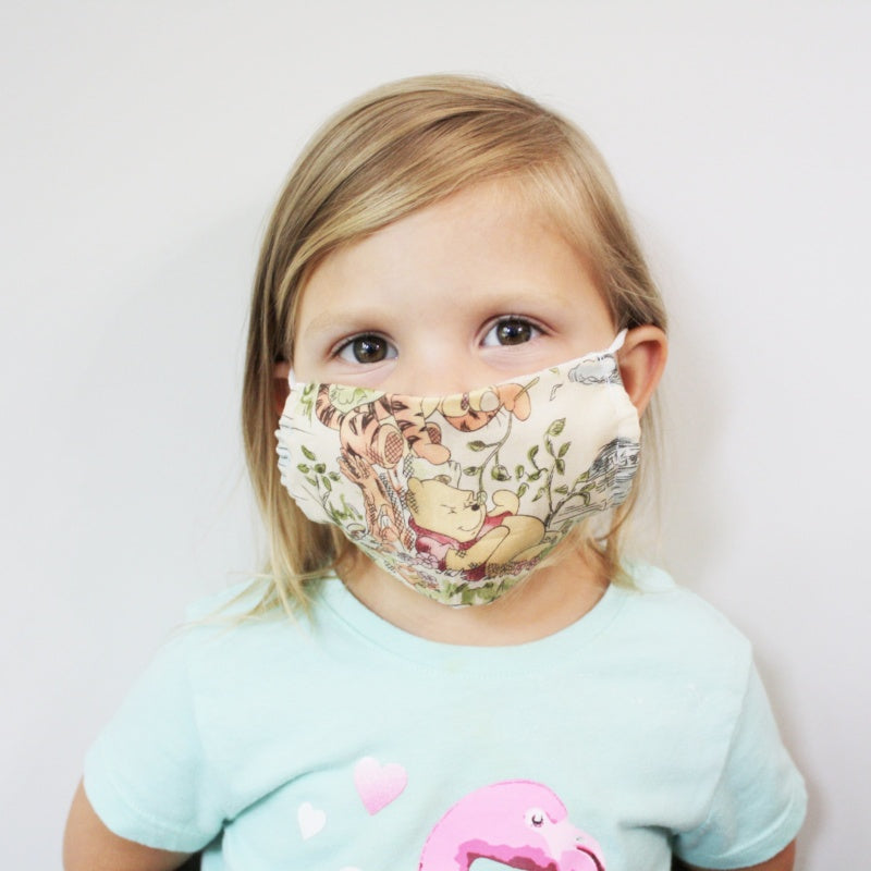 Winnie the Pooh Children's Face Mask  Ivy and Pearl Boutique   
