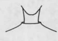 Funnel neckline