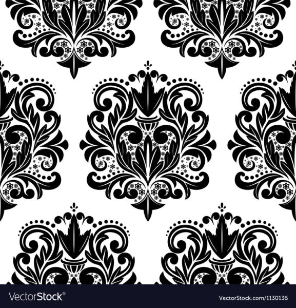 beautiful seamless damask pattern vector 1130136