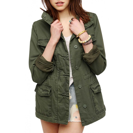 Military jacket with multiple pockets