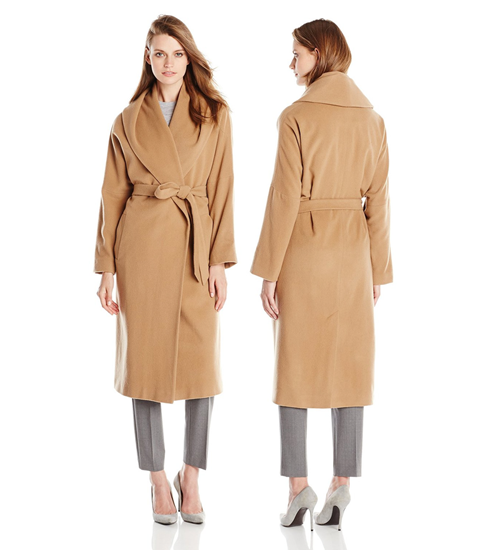 Women's wrap coat